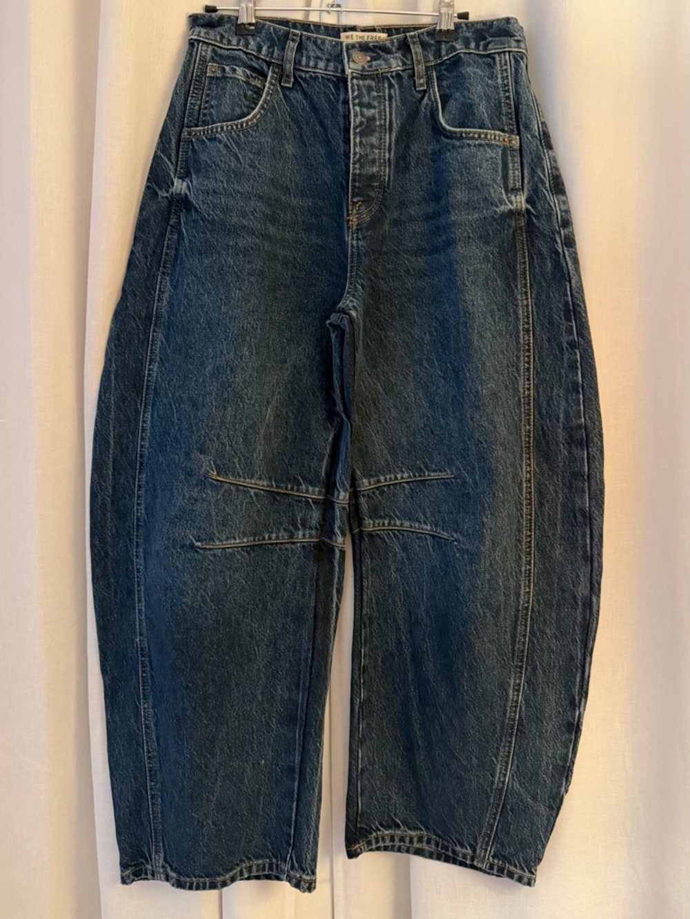 Free People Barrel Jeans for Women in Dark Denim